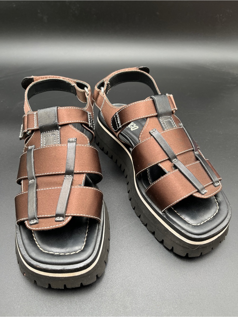 LABUCQ Italian Platform Fisherman Sandals – Size 38